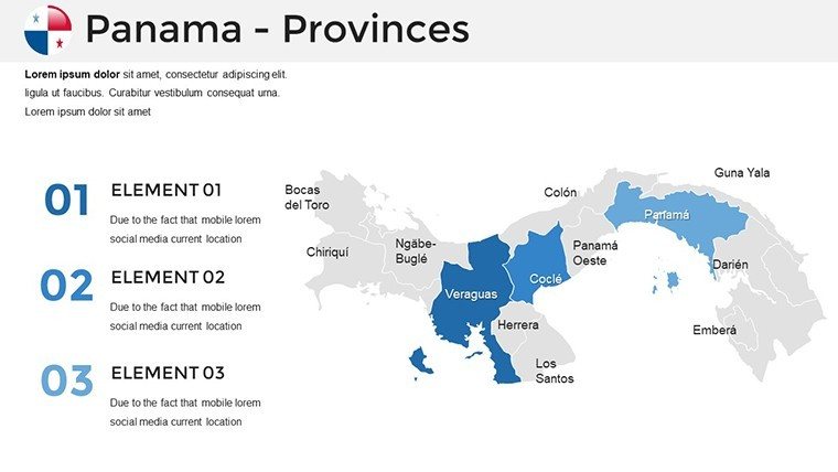Panama PowerPoint Maps - Provinces
