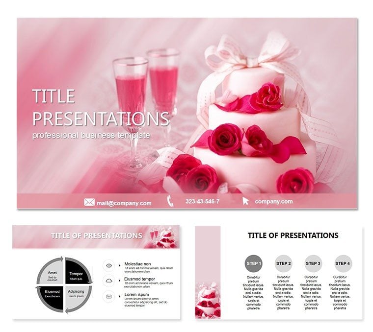 Free Wedding Cake PowerPoint Template