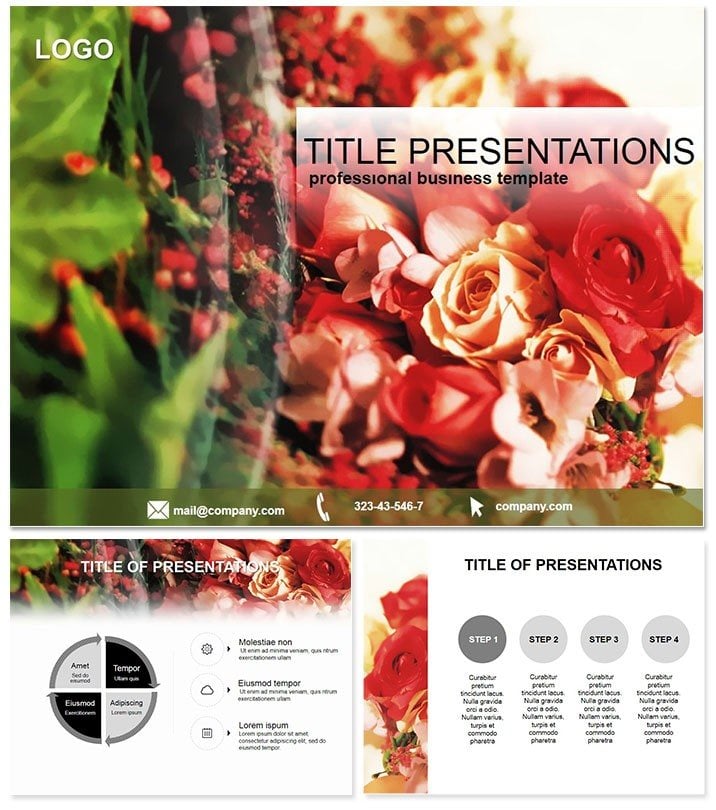 Blooming PowerPoint Template - Presentation Background Design Download