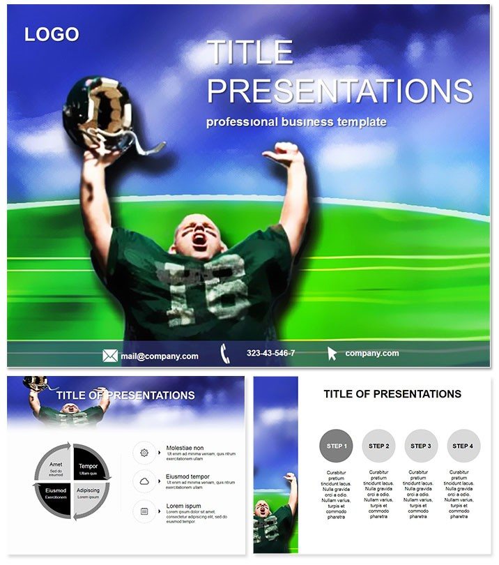 American Youth Football PowerPoint template