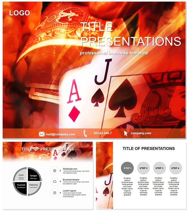 Casino Black Jack PowerPoint templates