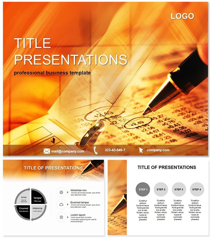 Financial analysis PowerPoint template