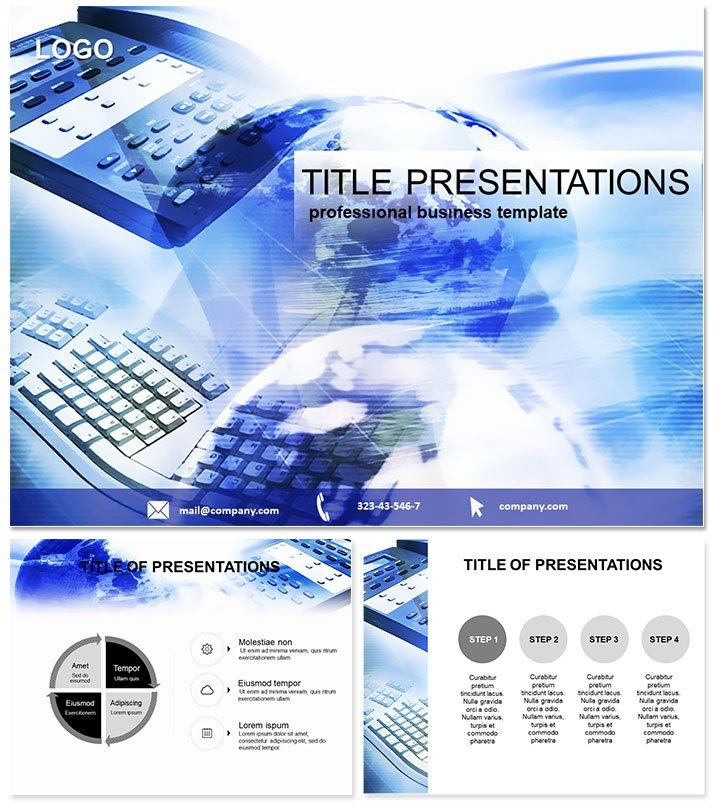 Communicating with the World PowerPoint templates