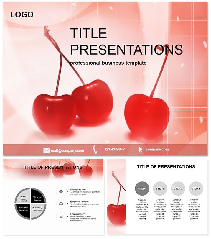 Sweet berries PowerPoint templates