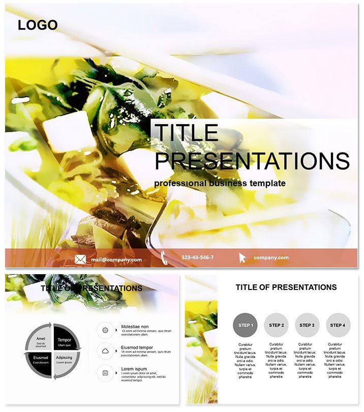 Japanese cuisine for gourmets PowerPoint Template