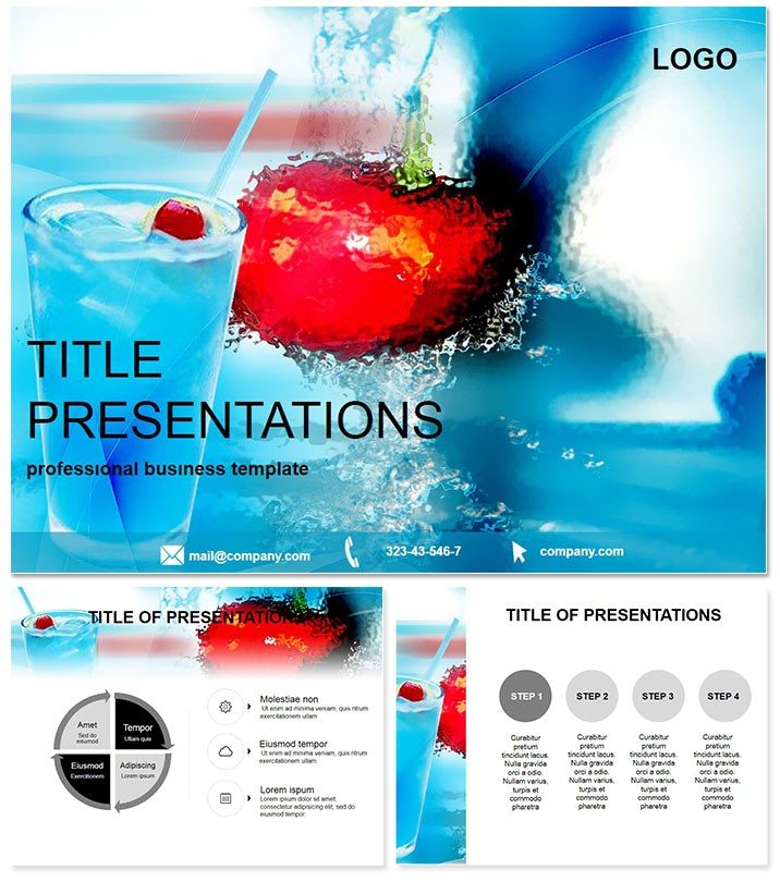 Cool Cocktail PowerPoint Template
