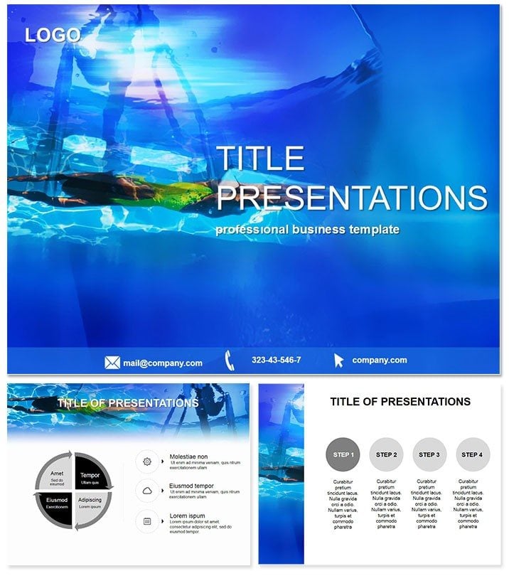 Swimming pool PowerPoint Template
