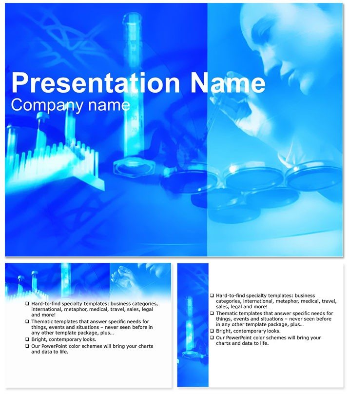Laboratory investigation Chemistry PowerPoint Template