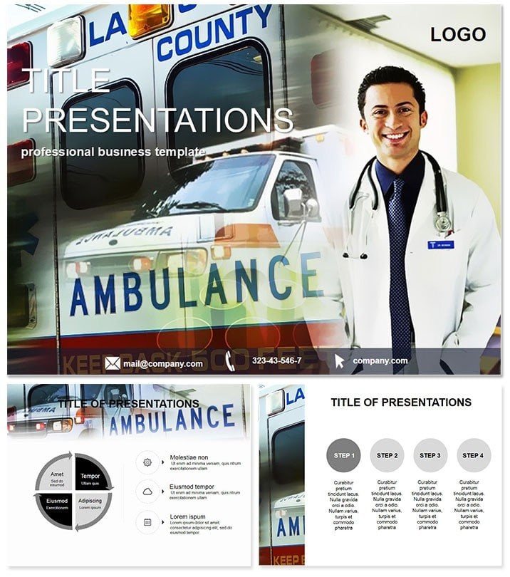 Ambulance and Medic PowerPoint Templates
