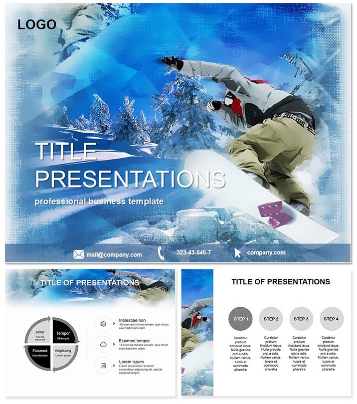 Extreme Snowboard PowerPoint Template