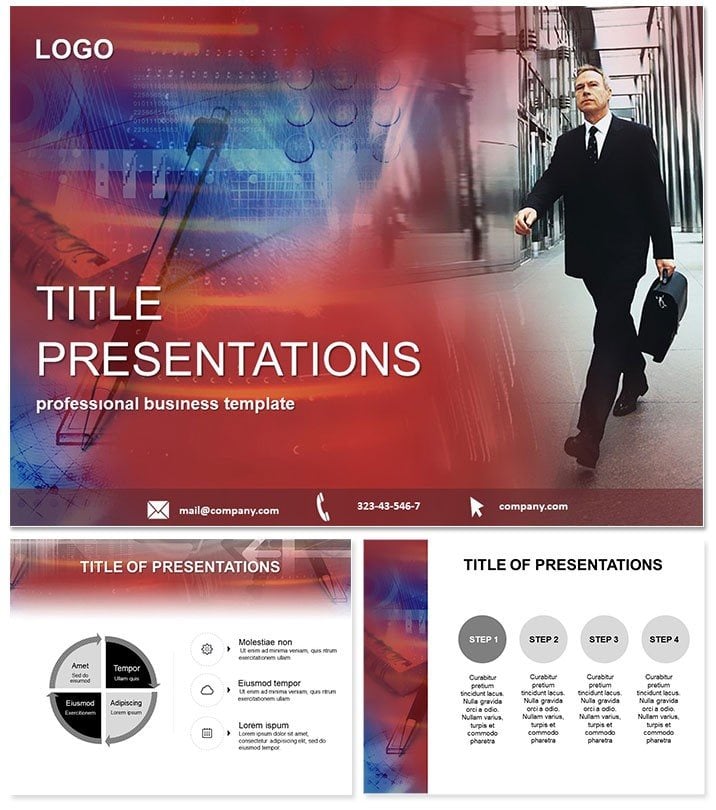 Business manager PowerPoint Template