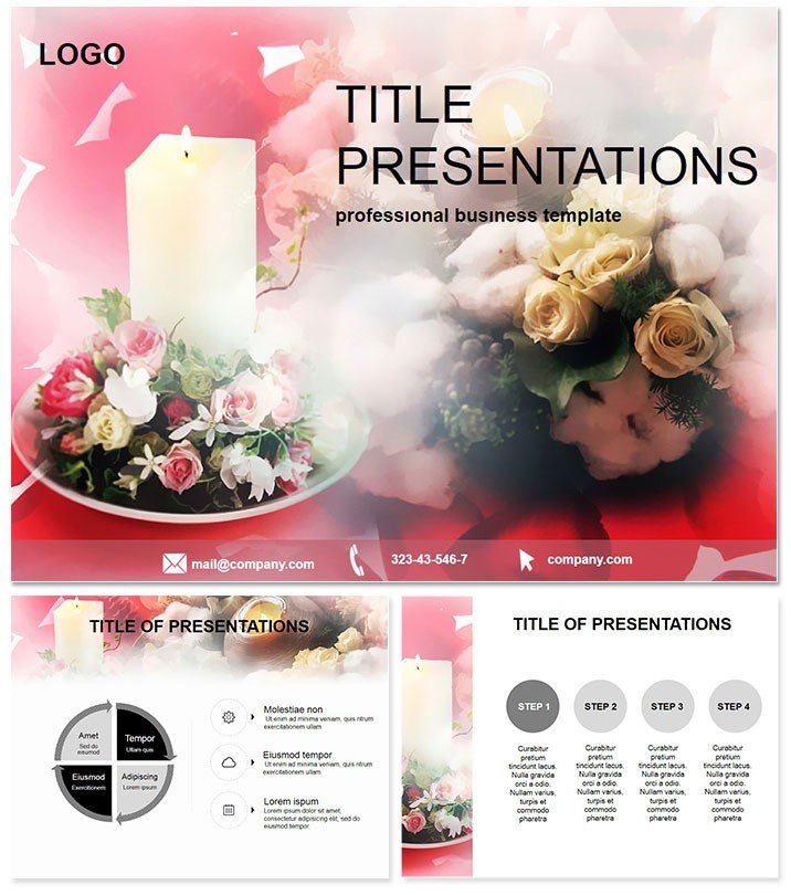 Christmas Candles PowerPoint templates