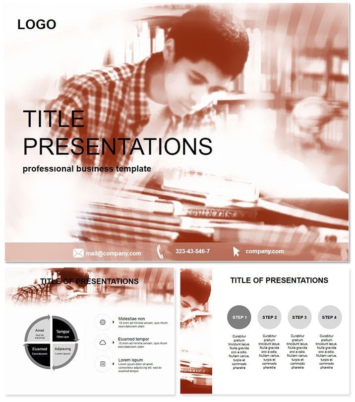 Learning lessons PowerPoint Template