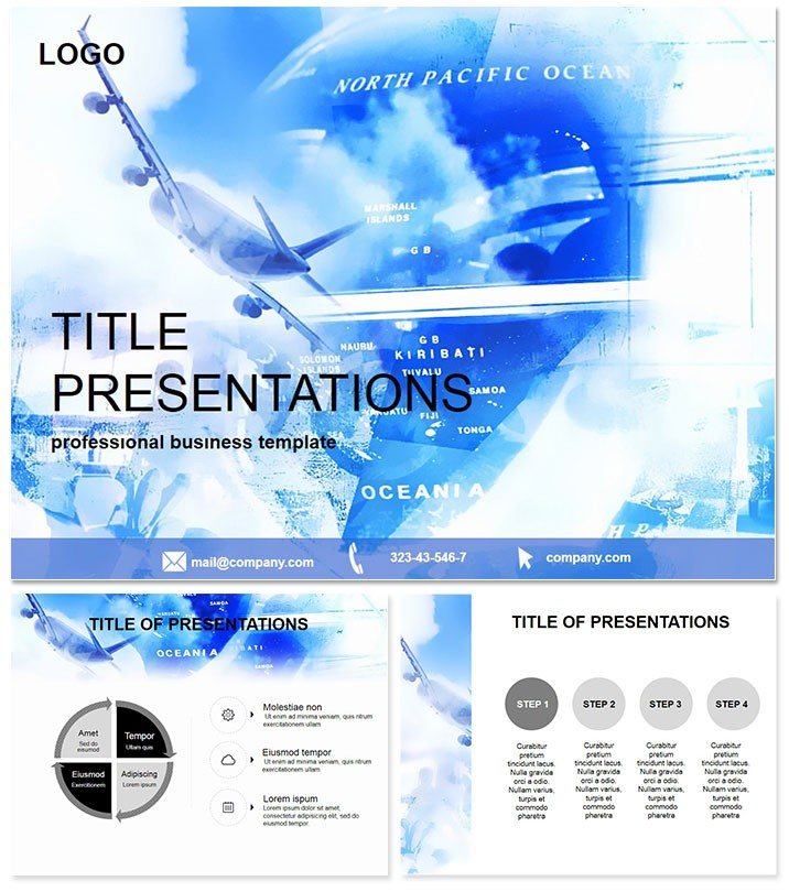 Airlines and Flights PowerPoint Template