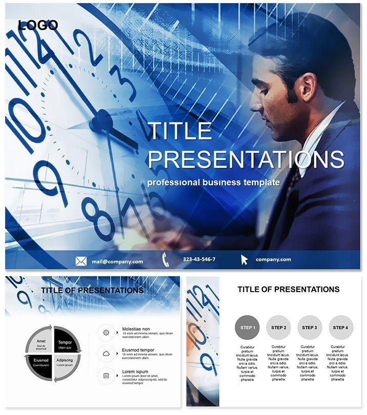 Office manager Business PowerPoint template