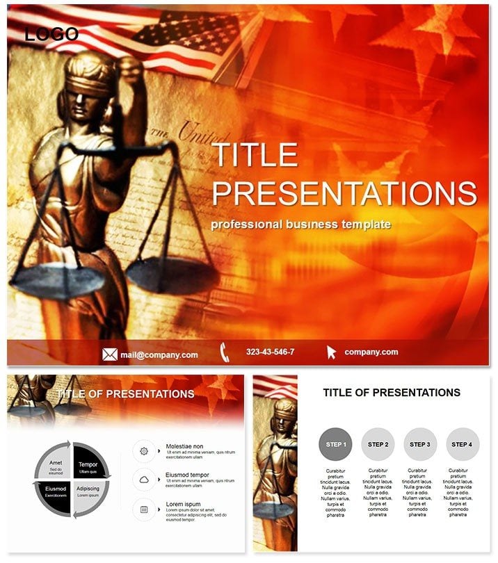 Judgment of Justice PowerPoint Template