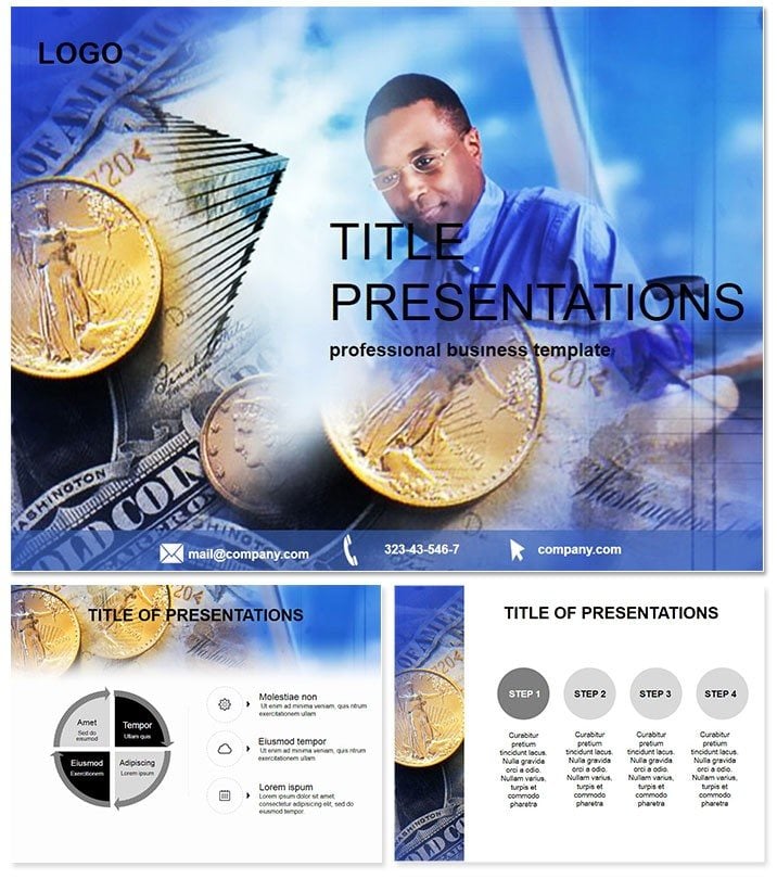 Money and Career PowerPoint Template