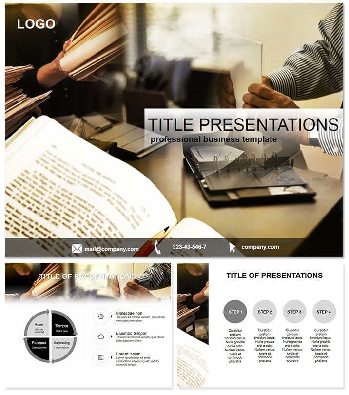 Drafting documents PowerPoint Template