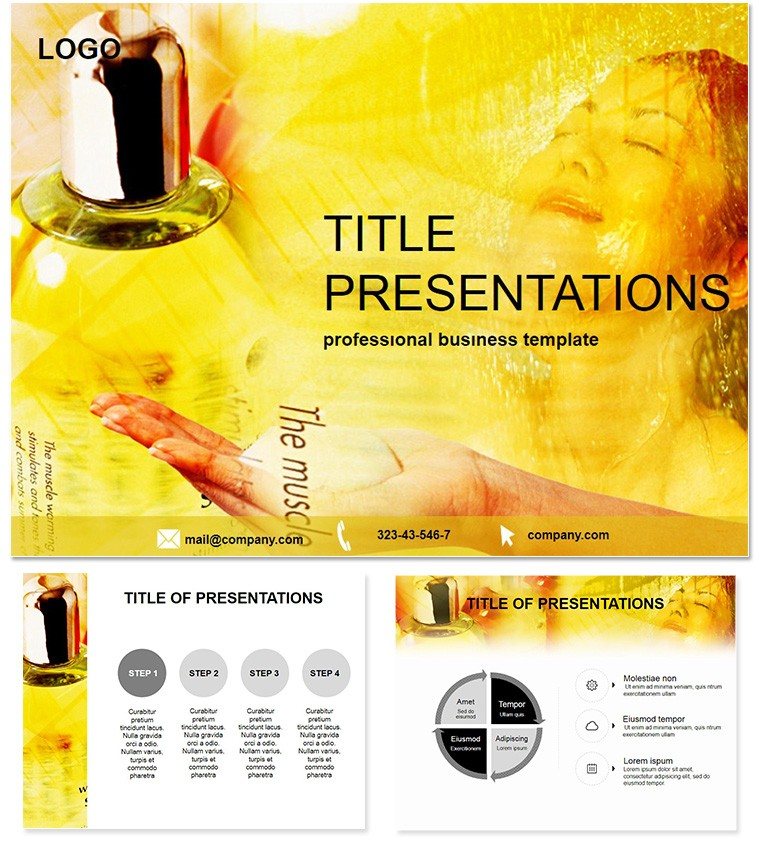 Spa soap for shower PowerPoint Template