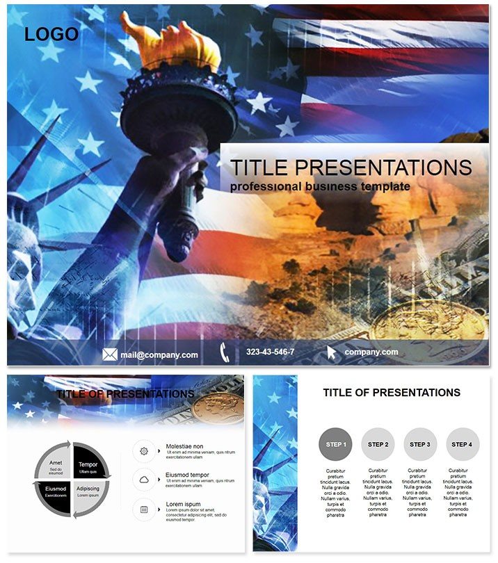 USA Characters PowerPoint Presentation Template