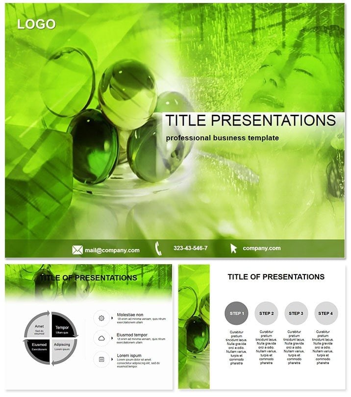 Spa Services and Amenities PowerPoint Template - Download