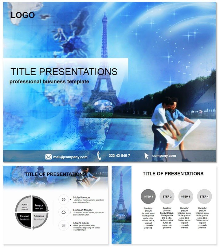 Paris travel guide PowerPoint templates