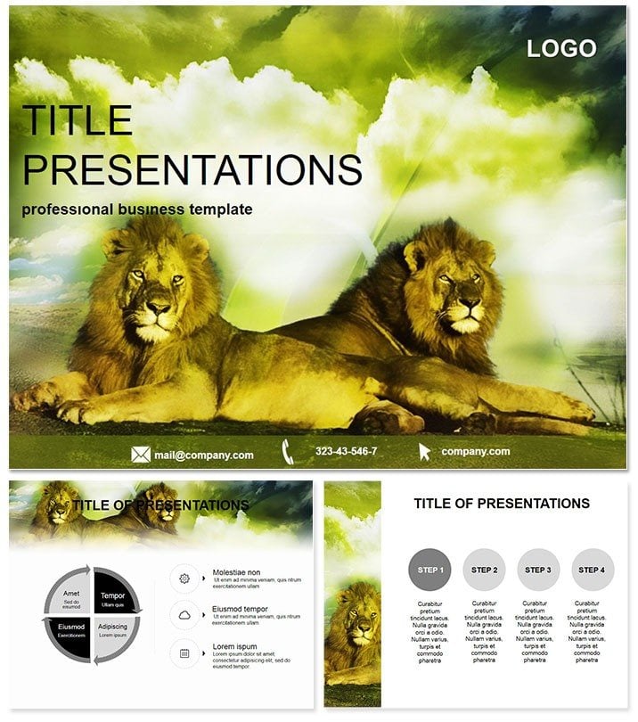 Lions PowerPoint templates