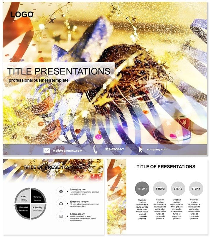 Holiday Christmas Decorations PowerPoint Template - Download Now