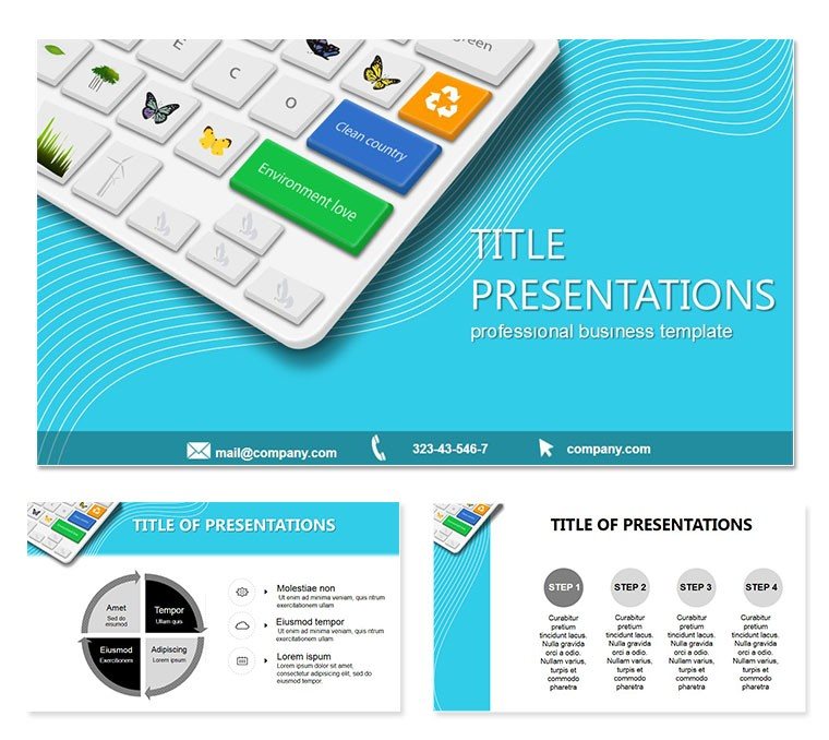 Eco Internet Tours PowerPoint template, Presentation, PPTX