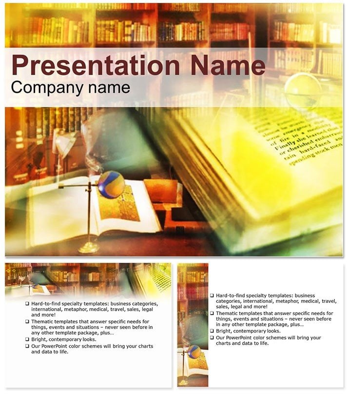 Secrets of knowledge PowerPoint Template