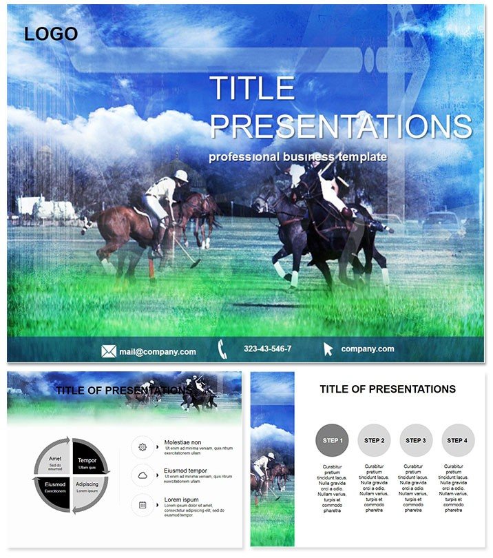 Championship polo PowerPoint Template