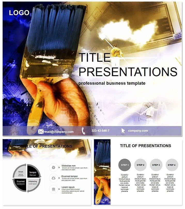 Renovated apartments PowerPoint Template