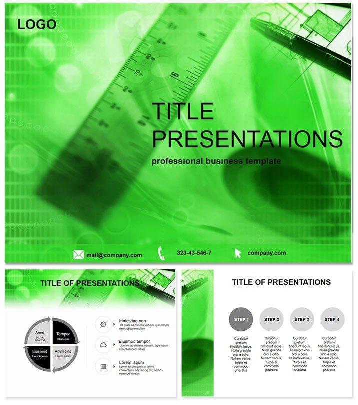 New architecture projects PowerPoint Template
