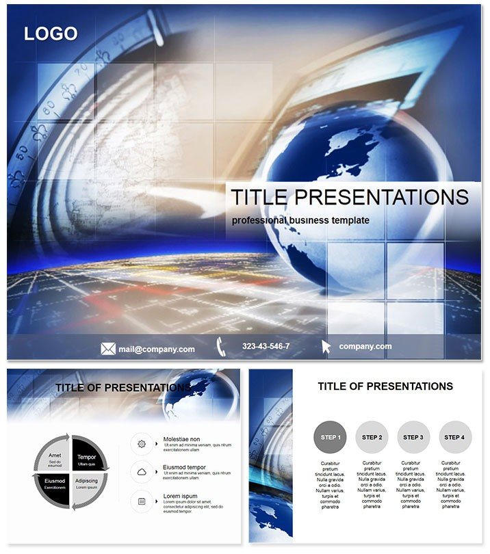 Computer networking PowerPoint Template