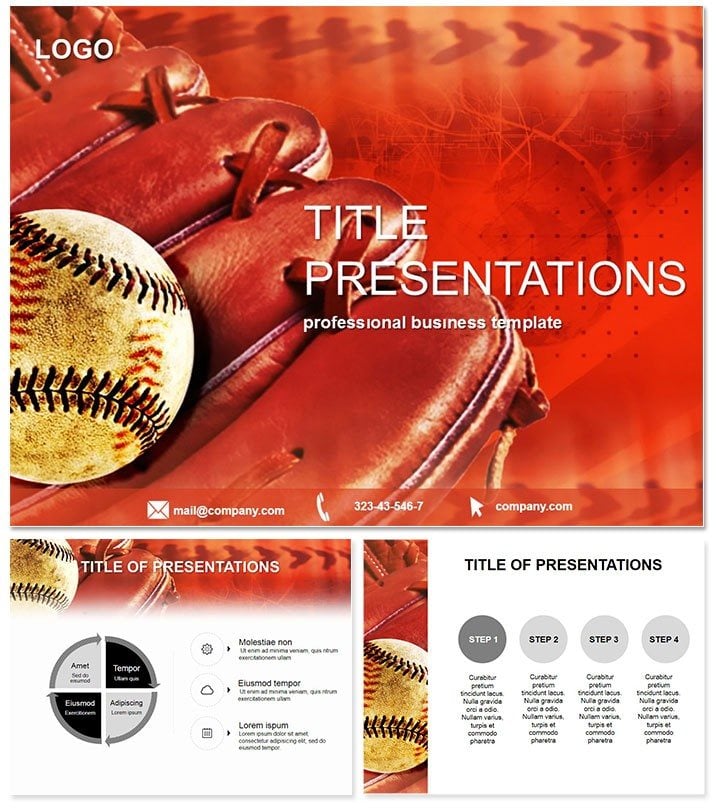 Baseball games: PowerPoint Baseball games template