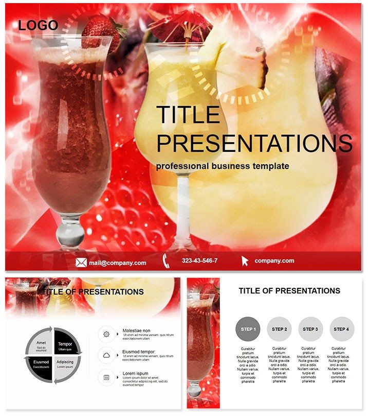 Dietary Cocktail PowerPoint Template