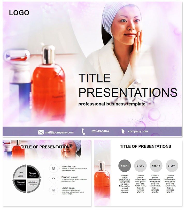 Shampoo reviews PowerPoint Template