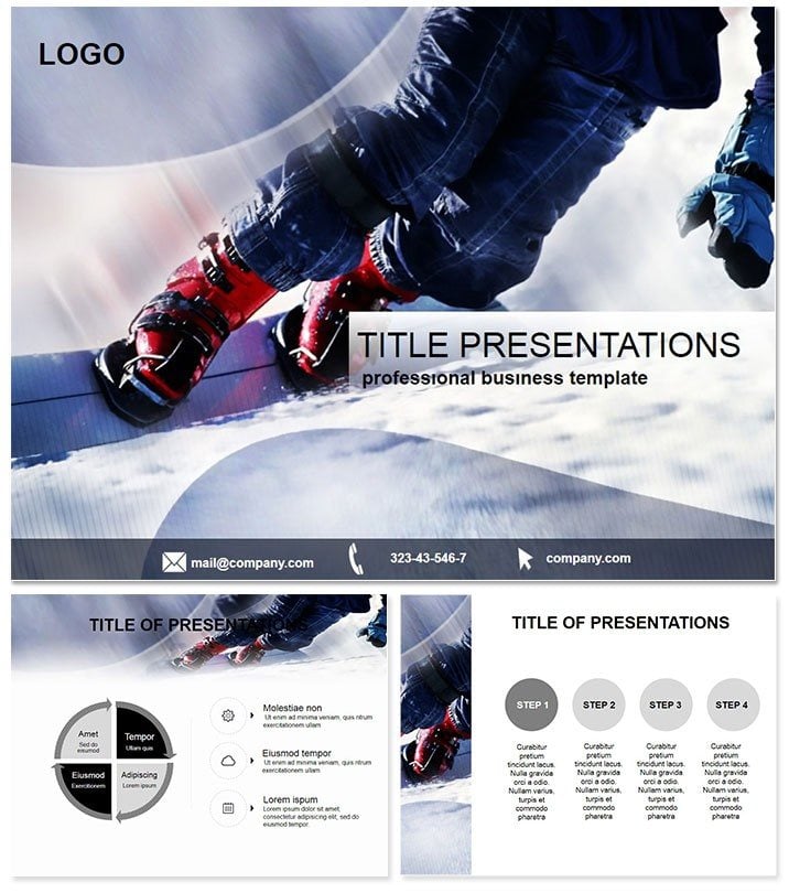 Snowboard Lessons PowerPoint Template