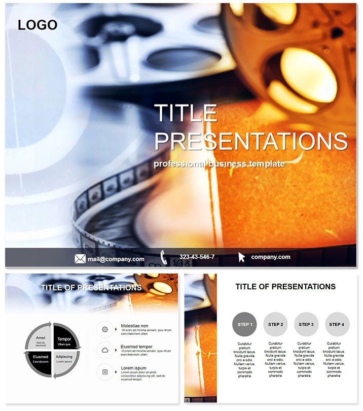 Mounting films PowerPoint Template