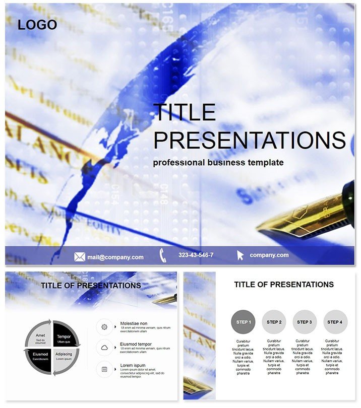 Documents legal PowerPoint Template