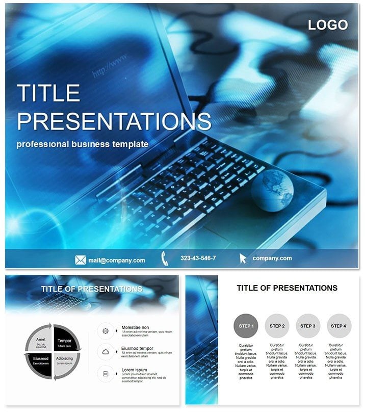 Internet connection PowerPoint Template