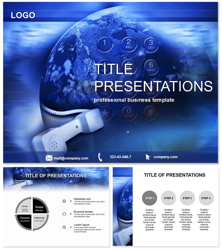 Telephone services PowerPoint Template