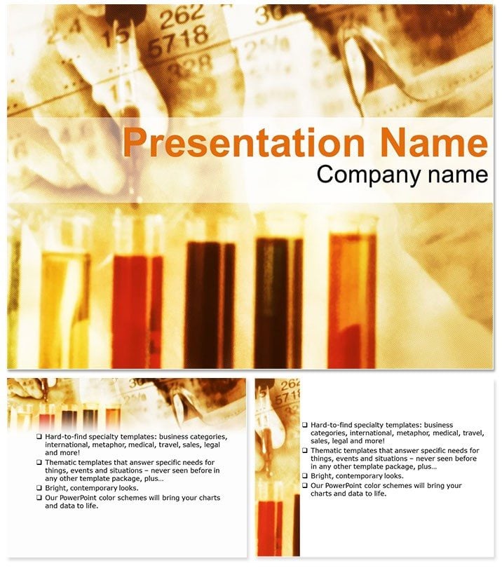 Chemical analysis laboratory PowerPoint Template