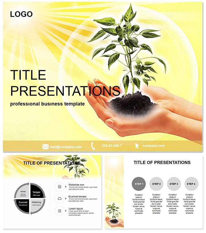 Rare Plants PowerPoint Template