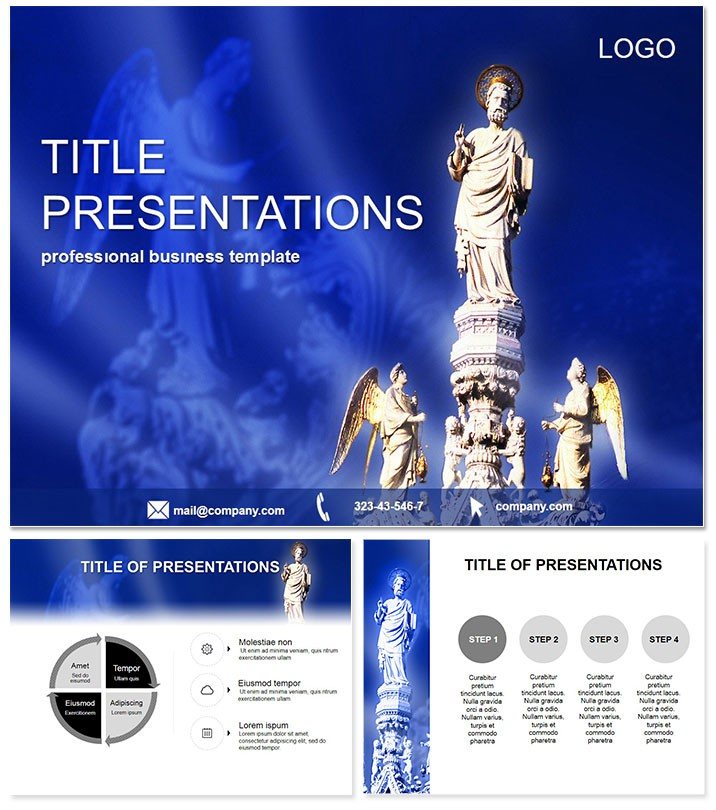 Christian Monuments PowerPoint Template