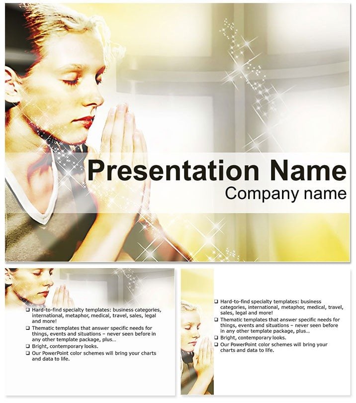 Pray to God PowerPoint Template