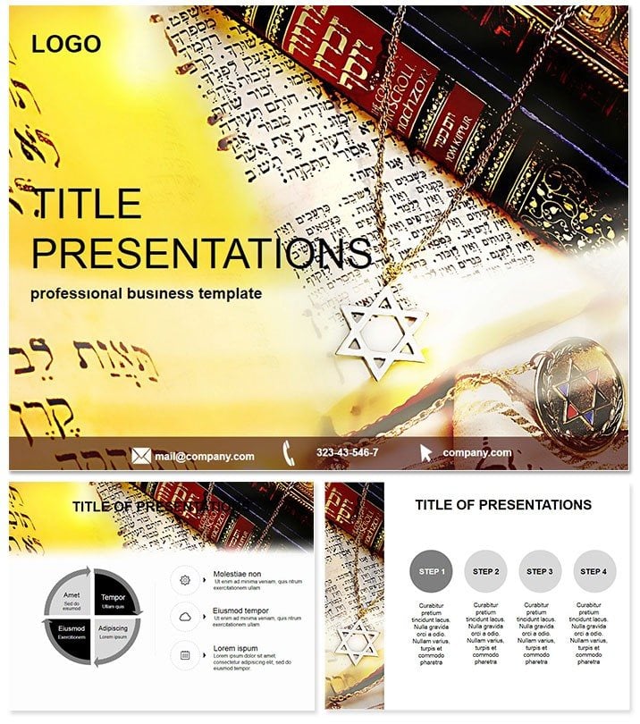 Jewish Scriptures PowerPoint Template