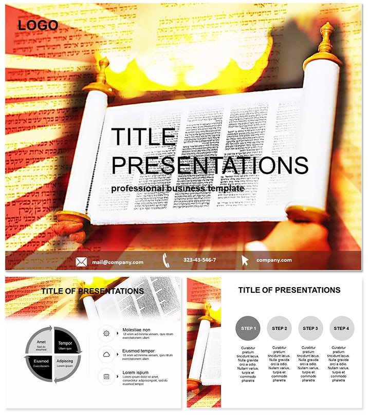Torah PowerPoint Template: Presentation