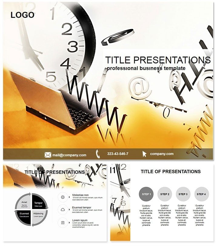 Computer and information technology PowerPoint Template