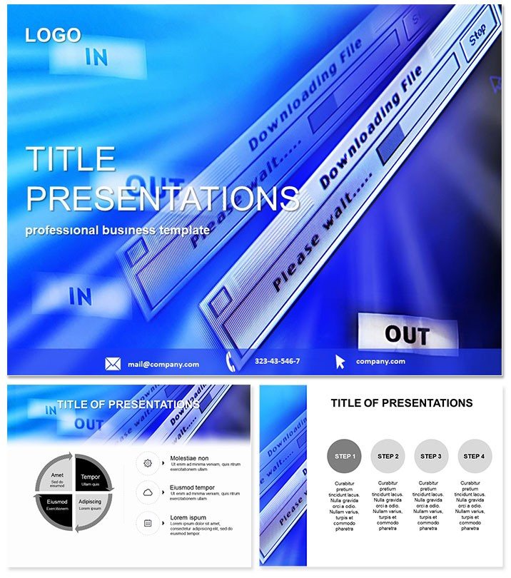 Downloading File PowerPoint Template for Presentation